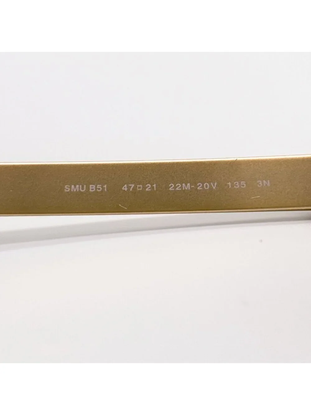 New Miu Miu MUB51S 22M20V Gold Women Round Sunglasses SMU B51